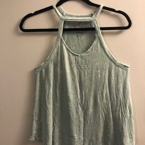 Tank top with cutout